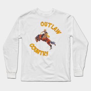 Outlaw Country, wooo! Long Sleeve T-Shirt